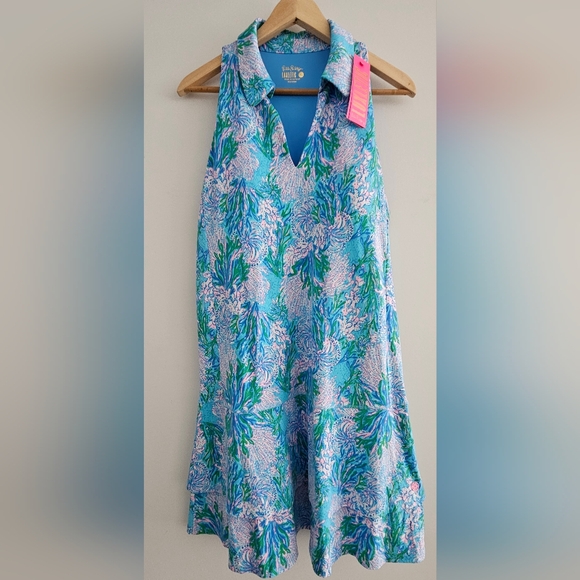 Lilly Pulitzer Dresses & Skirts - Lilly Pulitzer Luxletic Dania Polo Dress Size XL NWT